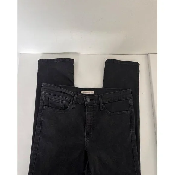 Indie Sleaze Levi’s 312 Jeans Black W30 L30 Slim Mid Rise Stretch Classic Rebel - Picture 13 of 16